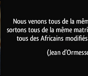 Tous des Africains modifiés par le temps (Jean d’Ormesson)…